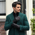 Daniel (black) – Goatskin leather gloves with warm wool lining and touchscreen function 4