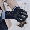 Daniel (black) – Goatskin leather gloves with warm wool lining and touchscreen function 7