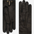 Donatella (black) – Luxurious Italian peccary leather gloves with cashmere lining 1