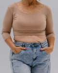 Elegant 3/4 Sleeve Halftee 2