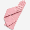Elena (pink) - Italian silk lined 8-button length leather opera gloves 2
