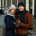 Elijah (brown) – Timeless sheepskin leather gloves with luxurious cashmere lining & touchscreen capability 5