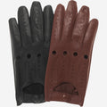 Enzo (black) - Italian lambskin leather driving gloves 5