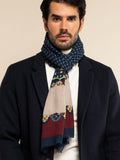 Edoardo (blue) - Soft and lightweight Italian scarf from 100% wool 10
