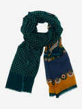 Edoardo (dark green) - Soft and lightweight Italian scarf from 100% wool 1