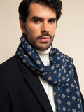 Andrea (blue) - Soft and lightweight Italian scarf from 100% wool 8