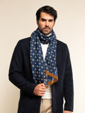 Andrea (blue) - Soft and lightweight Italian scarf from 100% wool 9