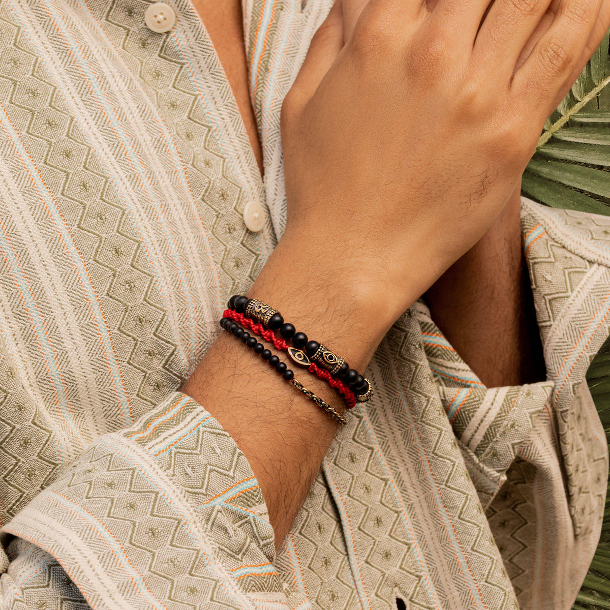 Highest Frequency Triple Protection Matte Onyx Bracelet