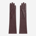 Leonora (dark brown) - Italian "8 button length" cashmere lined leather gloves 2