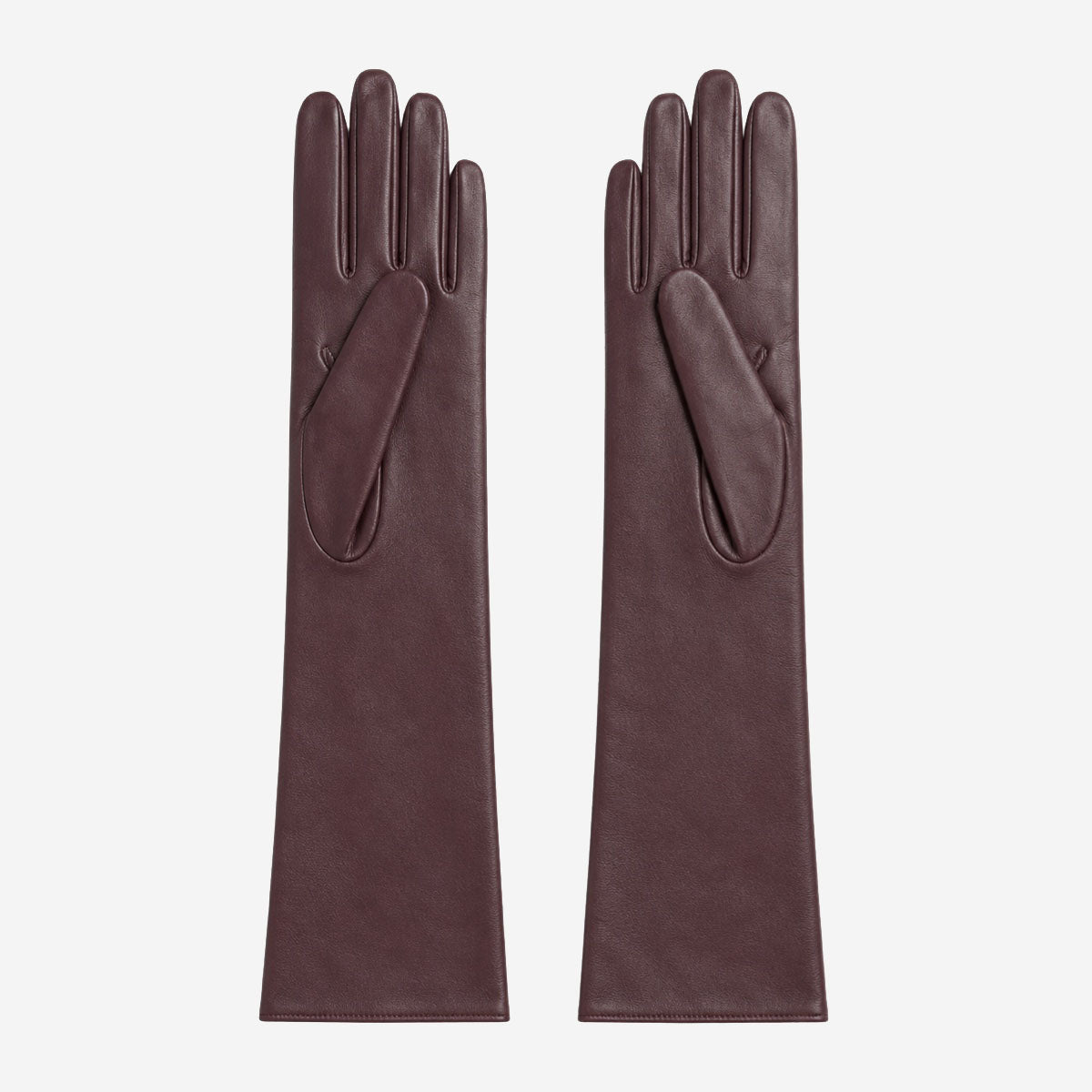 Leonora (dark brown) - Italian "8 button length" cashmere lined leather gloves