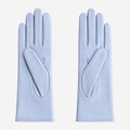 Leonora (sky) - Italian cashmere lined 6-button length leather gloves 2