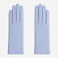 Leonora (sky) - Italian cashmere lined 6-button length leather gloves 1