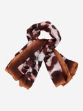 Bruna (brown/orange)- Soft and lightweight Italian foulard from pure silk 3