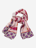 Bruna (pink)- Soft and lightweight Italian foulard from pure silk 3