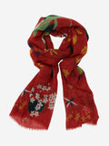 Evelina (red) - Soft and lightweight Italian scarf from premium wool 3