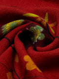 Evelina (red) - Soft and lightweight Italian scarf from premium wool 4