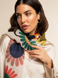 Evelina (yellow) - Soft and lightweight Italian scarf from premium wool 7