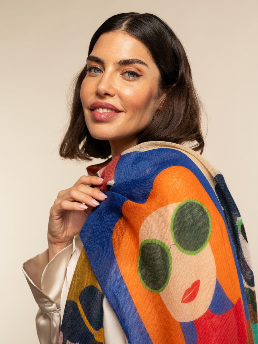 Evelina - Soft and lightweight Italian scarf from premium wool