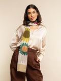 Evelina (yellow) - Soft and lightweight Italian scarf from premium wool 8