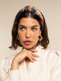 Fiorella (red/blue) - Soft and lightweight Italian foulard from pure silk 10