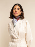 Fiorella (red/blue) - Soft and lightweight Italian foulard from pure silk 6