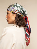 Fiorella (red/blue) - Soft and lightweight Italian foulard from pure silk 9