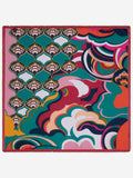Giorgia (green/pink) - Italian soft and lightweight foulard made from pure silk 2