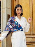Giorgia (blue/red) - Italian soft and lightweight foulard made from pure silk 7