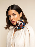 Giorgia (blue/red) - Italian soft and lightweight foulard made from pure silk 8