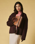 Federica (cognac) - Italian calf leather women's crossbody bag (with shoulder strap) 7
