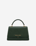 Federica (green) - Italian calf leather women's crossbody bag (with shoulder strap) 1