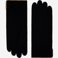 Florentina (black) - Handmade Italian knitted wool gloves with luxurious cashmere lining 1