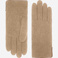 Florentina (sand) - Handmade Italian knitted wool gloves with luxurious cashmere lining 1