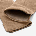 Florentina (sand) - Handmade Italian knitted wool gloves with luxurious cashmere lining 3