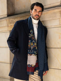 Edoardo (blue) - Soft and lightweight Italian scarf from 100% wool 9