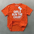 Girls Run The Court - T-Shirt - Orange 2