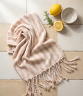 Girit Salmon Cotton Linen Towel 2
