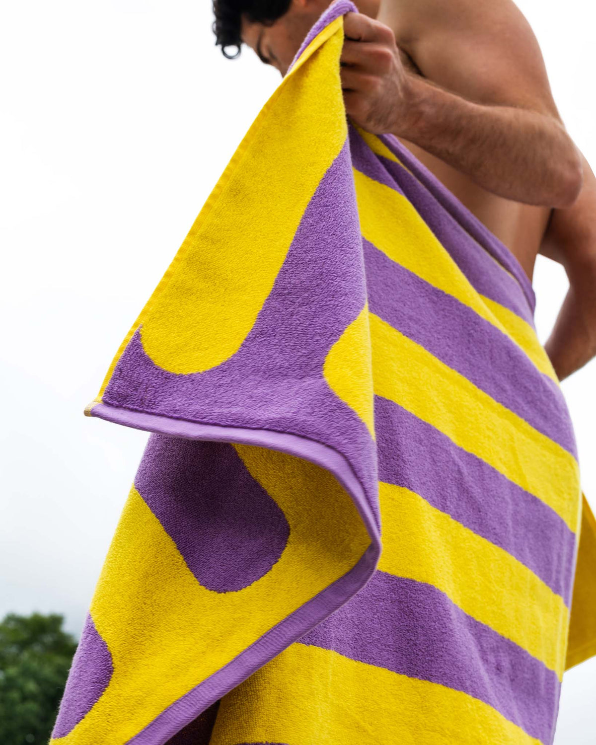 Classic Cabana Towel — Grape Glow