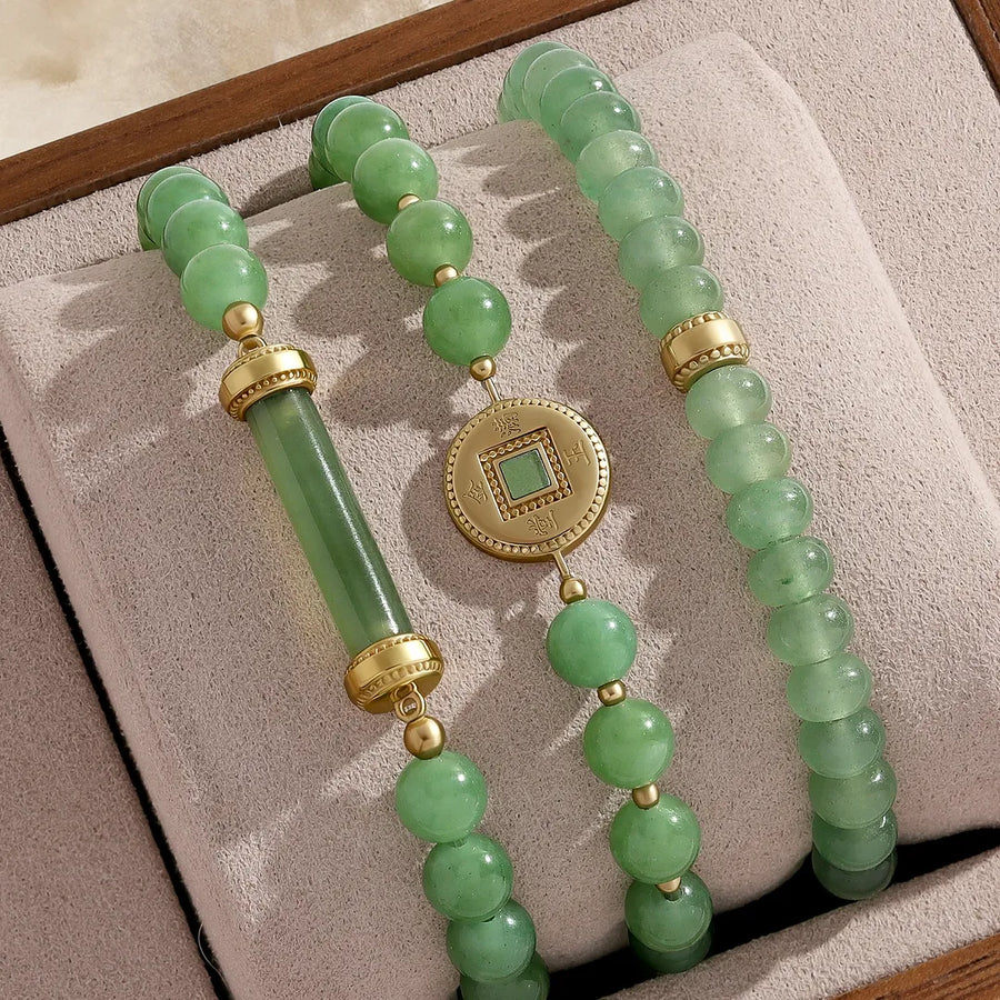 Sacred Balance Jade Stretch Bracelet