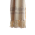 Grey Chevron Wool Throw Blanket 3