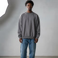 Grey Distress Oversized Sweatshirt 2