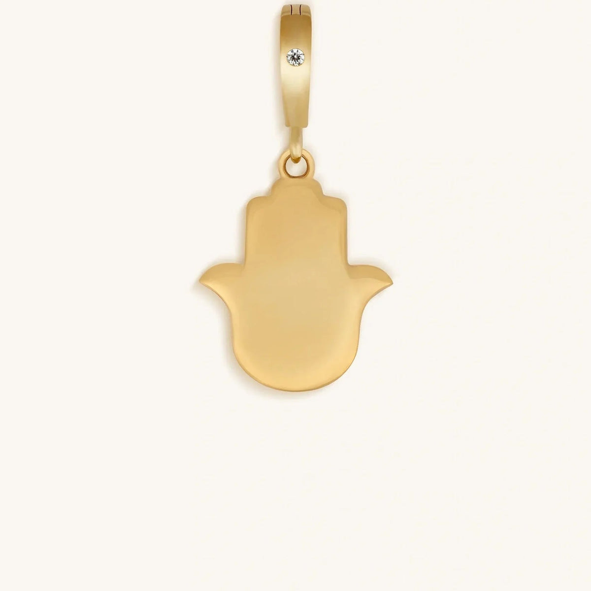 Effortless Manifestation Hamsa Mother of Pearl Engravable Charm