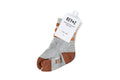 Heather Grey & Brown Stripe Socks 6