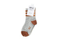 Heather Grey & Brown Stripe Socks 5