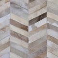 HERRINGBONE WIDE – Custom Patchwork Cowhide Rug for Interior Designers 3