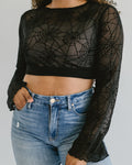 Mesh Spider Web Halftee 5