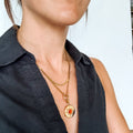 Amber Sun Necklace Charm 9