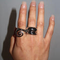 Seaglass Ring Duo in Silver 2