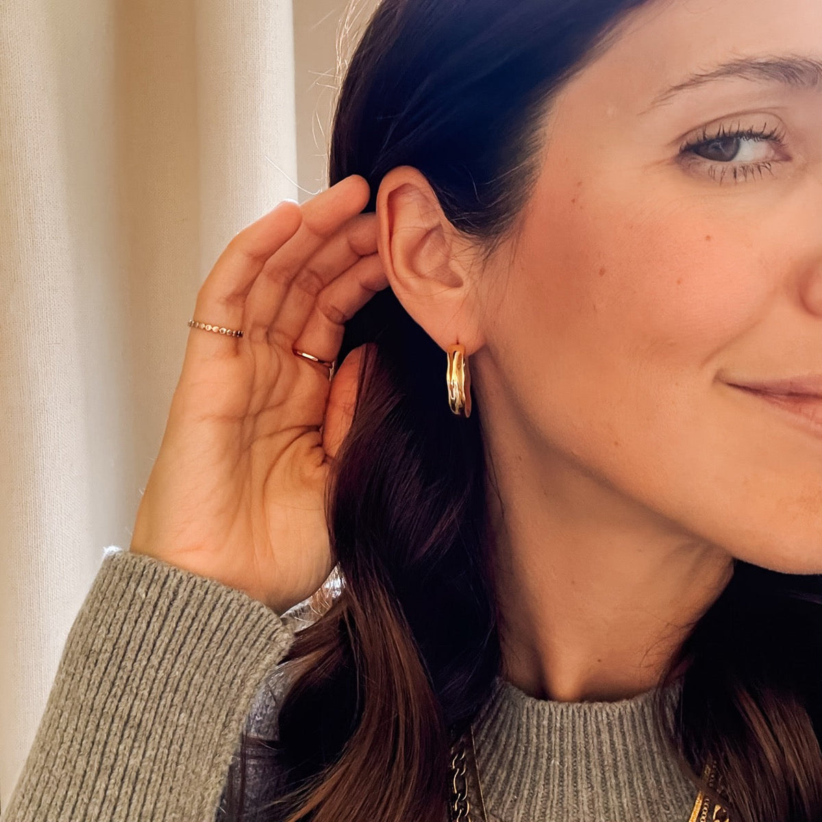 Bangle Hoop Earrings