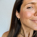 Sunflower 3D Huggie Hoop Earrings 2